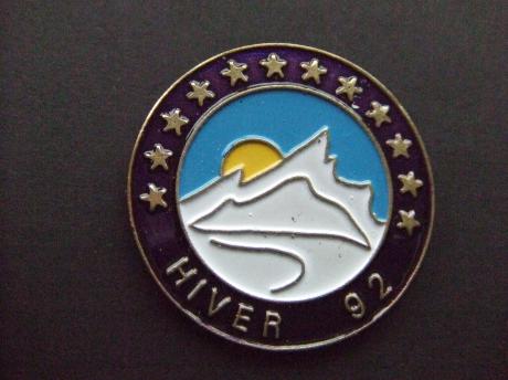 Hiver 1992 Olympische winterspelen Albertville zon,berg